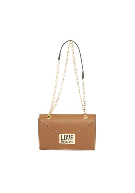 borsa a tracolla con logo noce LOVE MOSCHINO | JC4073PP1LLG1-20A